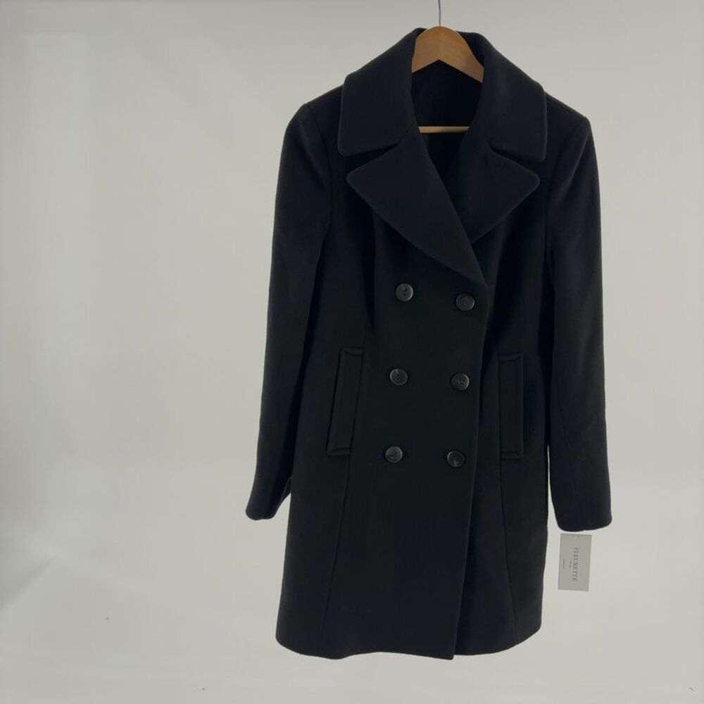 FLEURETTE Tailored Double-Breasted Wool-Blend Coat